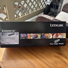 LEXMARK E352H21A Black High Yield Toner 9k Genuine OEM BRAND NAME Quick Ship NIB picture