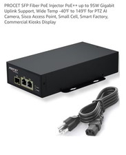 PROCET SFP Fiber PoE Injector SFP Uplink PoE++ 95W Industrial PoE Power Suppl... picture