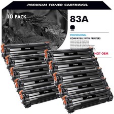 2/10 Black 83A CF283A Toner Cartridge For HP Laserjet Pro M125nw M127fw M127fn picture