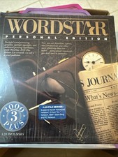 VTG WORDSTAR 2000 3 Plus SEALED LARGE RETAIL BOX PERSONAL EDITION PC SOFTWARE picture