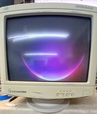 Retro Gaming Gateway 2000 Crystal Scan 15 VGA CRT Monitor *WORKING* *READ* picture
