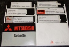 5 Disks of Games for the TRS-80 Model 4 / 4P with Hi-res graphics upgrade picture