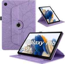 Purple PU Leather Flip Stand Case with Pen Holder for 2023 Samsung Galaxy Tab A9 picture