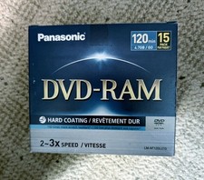 Panasonic DVD-RAM 4.7GB, 120 Min. 2~3X Speed Discs - 15 Pack, Sealed, NIB picture