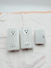 2X ZyXEL PLA5215 PLA5205 600 Mb/s Powerline Gigabit PassThrough Ethernet Adapter picture