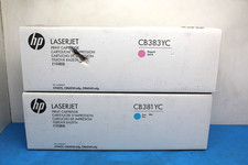 SET-2 Genuine HP 824A CB381YC-CYAN CB383YC-MAGENTA High Yield Toners SEALED T9A1 picture