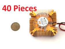 40 Pieces copper 12v 55mm 2PIN Aluminum Cooling Fan Heatsink Cooler VGA CPU picture