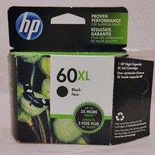 Genuine HP 60XL High-Yield Ink Cartridge - Open Box, NEW - Exp 2019 picture