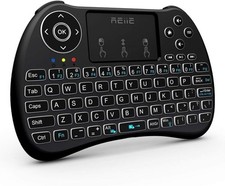 (Backlit Version)REIIE H9+ Mini Keyboard,2.4GHz Wireless Mini Handheld Smart TV picture