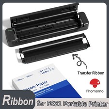 2 Rolls,Phomemo Exclusive Thermal Transfer Ribbon for P831 Portable Printer picture