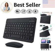 Ultra-Slim Bluetooth Keyboard & Mouse Combo for iPad - Rechargeable & Portable picture