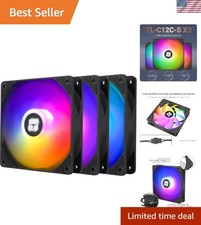 Triple Pack TL-C12C-S X3 120mm ARGB Fans – Dynamic Color Modes & Cooling picture