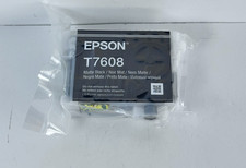 Epson T7608 Ink Cartridge Matte Black Genuine New Sealed SureColor P600 picture