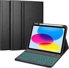 Backlit Keyboard Case for iPad (A16) 11th Gen/iPad 10th Gen Soft TPU Back Cover picture