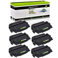 Greencycle - 6 PACK CE255X 55X High Yield Toner Cartridge for HP LaserJet picture
