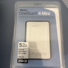 OneTouch 4 Mini 250GB External Hard Drive PC and Mac NEW Seagate Maxtor picture