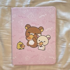 Pink Rilakkuma Folding Folio Case Cover for Apple iPad Pro Tablet picture