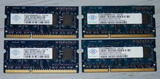 Nanya 8GB RAM (4 x 2GB SODIMMs) PC3-10600S DDR3-1333MHz 1Rx8  NT2GC64B88B0NS-CG picture