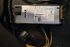 DELTA 1200W 12V CRPS Power Supply & Board With XT60 CPU PCIe 8 PIN 80+ Platinum picture