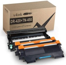 2PK TN450+1 DR420 Drum Toner fits for Brother HL-2270dw 2280dw MFC-7240 picture