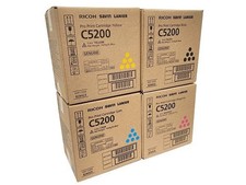 Genuine Ricoh Savin  C5200  C5210 Toner Set   828422, 828423, 828424, 828425 picture