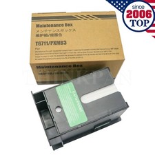 New For Epson WF-3620 7710 WorkForce WF-7610 7620 Maintenance Box T6711 w/Chip picture