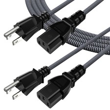 ecjtu Computer Power Cord 6FT 2 Pack NEMA 5-15P to IEC13 picture