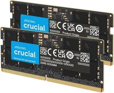 Crucial 32GB DDR5 RAM Kit (2x16GB), 5600MHz (or 5200MHz or 4800MHz) Laptop Memor picture