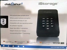 iStorage diskAshur2 HDD 2TB Black | Secure portable hard drive | Password pro... picture