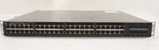 Cisco WS-C3650-48FS-S V01 48-Port GE Full PoE+ 4x1G Uplink Ports 1 x 1025WAC PSU picture