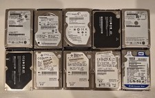 Lot of 10x 2.5 SATA Hard Drives Mixed Capacity HDD (320gb, 250gb, 160gb, 80gb) picture