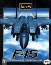 Jane's F-15 PC CD pilot military jet Strike Eagle combat bomb combat sim game picture