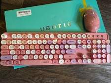 UBOTIE Wireless Retro Keyboard And Mouse Combo picture