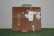 Cowhide Hair on Hide Laptop Bag - Statement Piece for Work or Travel picture