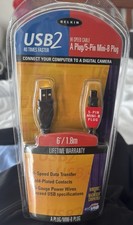 Belkin USB 2 Hi-Speed Cable 6'  A to B Plug F3U133-06 picture