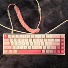 Akko 3068B Compact Mechanical Keyboard Pink/White QWERTY Wired USB picture