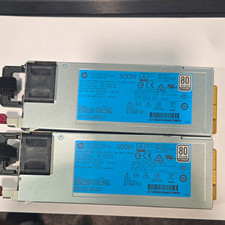 Lot Of 2- HP ProLiant DL 380 500W 80 PLUS Platinum 723595-101 754377-001 picture