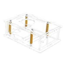 1pc Acrylic Case For Raspberry Pi 5  Transparent Box  With Cooling Fan Heatsink picture
