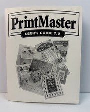 PrintMaster User’s Guide 7.0 Mindscape CD ROM Manual picture