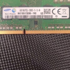 Samsung 4GB 1Rx8 PC3L-12800S DDR3L Low Voltage Laptop Memory M471B5173CB0-YK0 picture