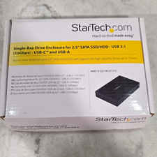 StarTech.com 2.5in SATA SSD/HDD Single-Bay Enclosure USB 3.1 10Gbps S251BU31315 picture