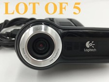 LOT OF 5 Logitech V-U0009 USB Webcam Pro 9000 2MP Autofocus Carl Zeiss Lens picture