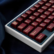 114 Key Red Translucent Keycaps Cherry Profile Double Shot Set MX Switches picture