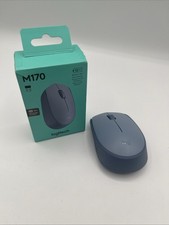 Logitech M170 Wireless Mouse for PC, Mac, 2.4 GHz, USB Mini Receiver, Blue Gray picture