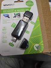 Box of 6   Vivitar - VIVCR46N-NOC - SDHC / Micro SD Cd Rder  USB A / Micro USB picture