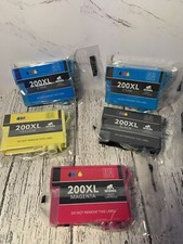 Epsom 200xl Ink Cartridges Black Yellow Magenta Cyan Sealed New Lot Of 5 picture