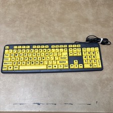 EZ EYES Large Print USB Keyboard PC/Mac 4x Larger Letters As Seen on TV picture