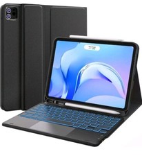 for iPad Air 11 Inch Case with Keyboard (M2, 2024), 7-Color Backlight, Touchpad picture