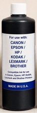 PREMIUM BULK INK BLACK REFILL FOR HP LEXMARK BROTHER DELL - PIGMENT 500ml picture