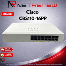 Cisco Refresh CBS110-16PP 110 Series 16 Port PoE Gigabit Ethernet Switch picture